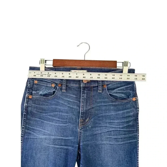 Madewell Women's 9" High Riser Skinny Denim Jeans Size 29 Medium Wash Stretch - Picture 5 of 9